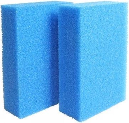Oase Set Vervangmousses 2 st. Blauw BioTec 60/140 en BioTec 18/36 ScreenMatic nieuw dubbel model