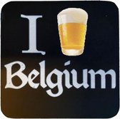 Cosy&Trendy 'I Beer Belgium' glazen onderzetter - Set-4