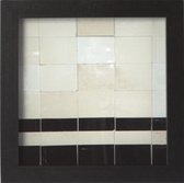 Riverdale Tiles - Schilderij - 25x25cm - zwart
