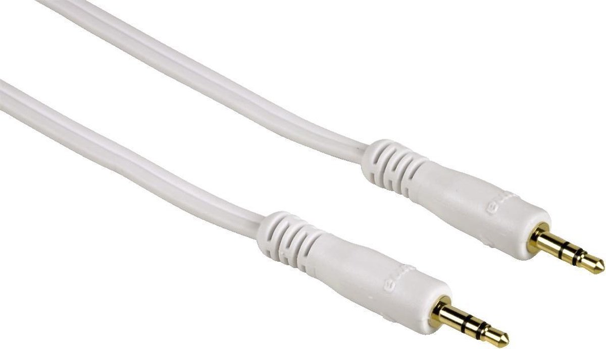 Hama Audio kabel, 3.5mm jack plug - 3.5mm jack plug, Stereo, 2m, wit