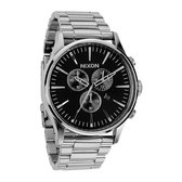 Nixon Sentry Chrono Black/Silver horloge A386000