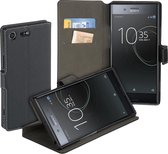 MP Case zwart book case style voor Sony Xperia XZ Premium / Premium Dual wallet case