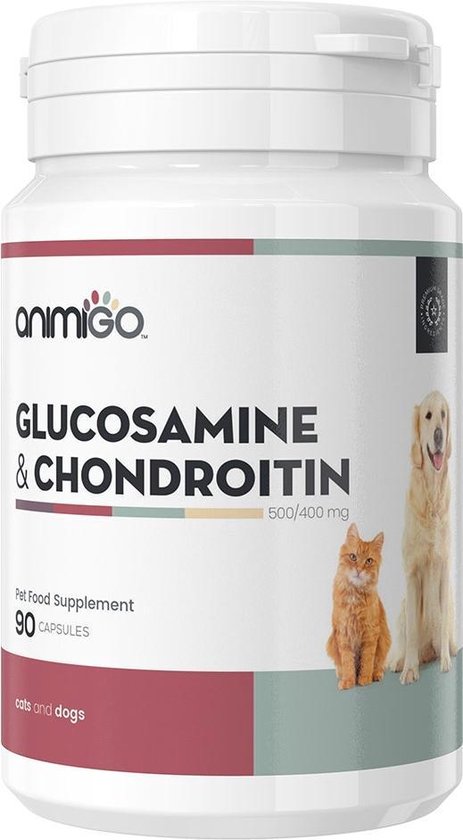 Muf Noord Amerika Gorgelen Animigo Glucosamine en Chondroïtine voor Honden en Katten - 90 Capsules |  bol.com