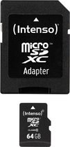 Intenso 64GB MicroSD Speicherkarte inkl. SD Adapter [Class 10]