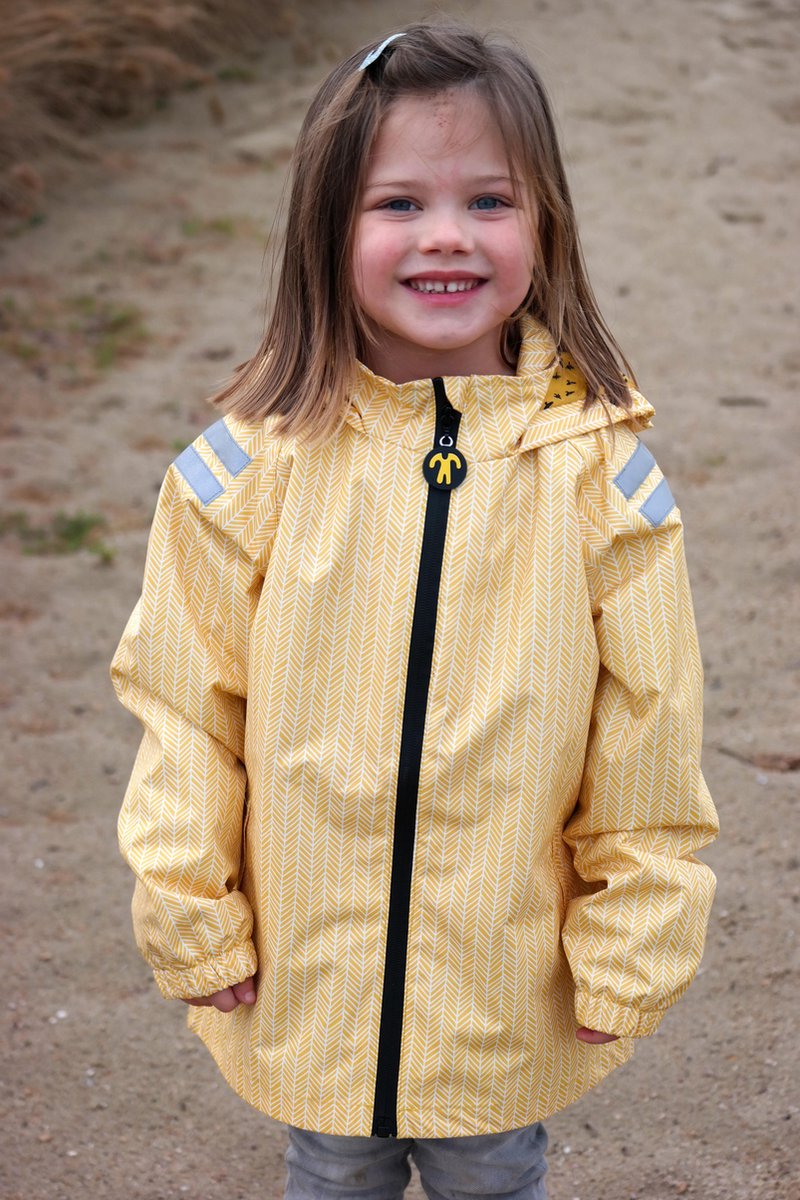 Ducksday - Regenjas voor kinderen - Yellow falcon - VALT GROOT — afbeelding 5