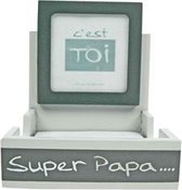Grafix memoblok - fotolijst - pennenbak - Super Papa