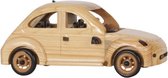Clayre & Eef 6H0824 - Maquette voiture - 24 x 12 cm - bois - jaune