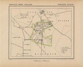 Historische kaart, plattegrond van gemeente Bussum in Noord Holland uit 1867 door Kuyper van Kaartcadeau.com