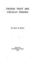 Things That Are Usually Wrong