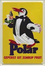 Polar reclame Geperst uit zonrijp fruit - Metalen reclamebord - 10x15 cm