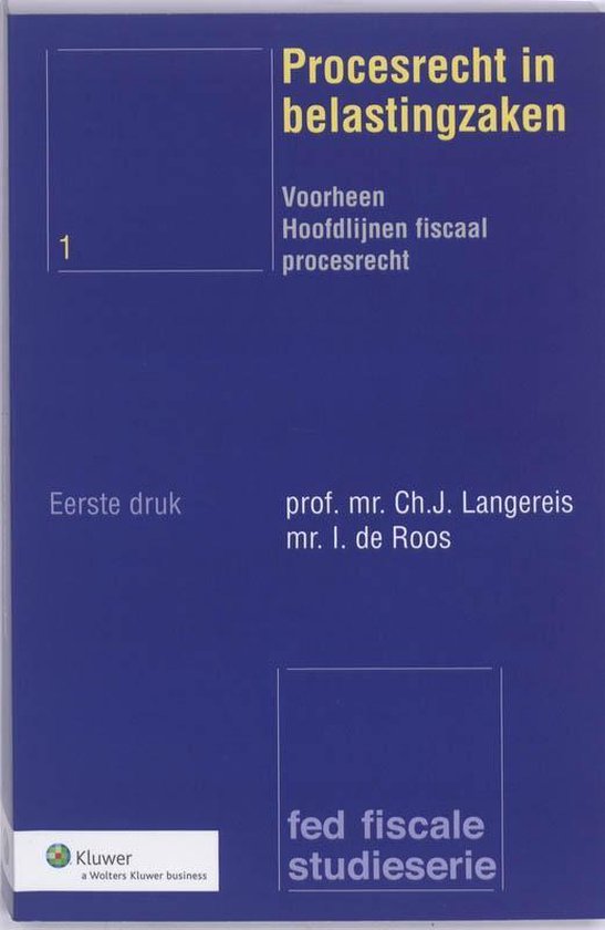 Fed fiscale studieserie - Procesrecht in belastingzaken - cover