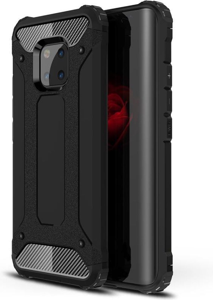 Armor Hybrid Huawei Mate 20 Pro Hoesje - Zwart