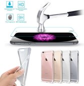 2 in 1 Set TPU Case Transparant met Tempered Glass voor Apple iPhone 7 (4,7 inch)
