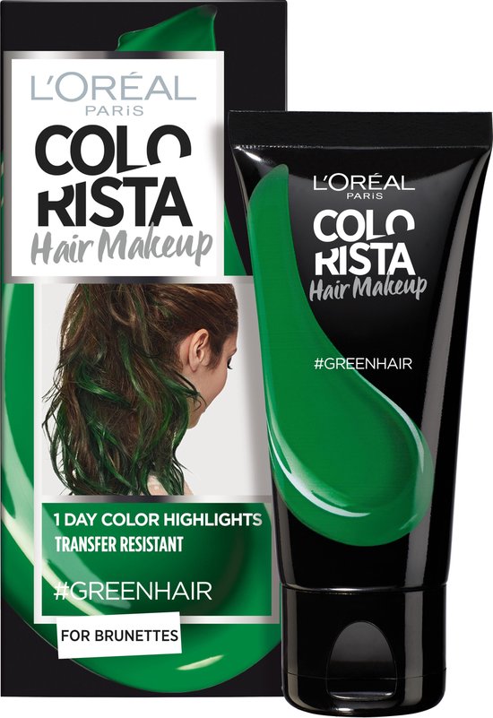 Reproduceren Incarijk Inspireren L'Oréal Paris Colorista Hair Makeup - Green - 1 Dag Haarkleuring | bol.com