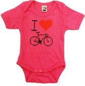 Cycle Gifts Baby Romper - Rompertjes - Babykleding - Zwanger - Geboorte - Cadeau - Roze - 6-12 maanden