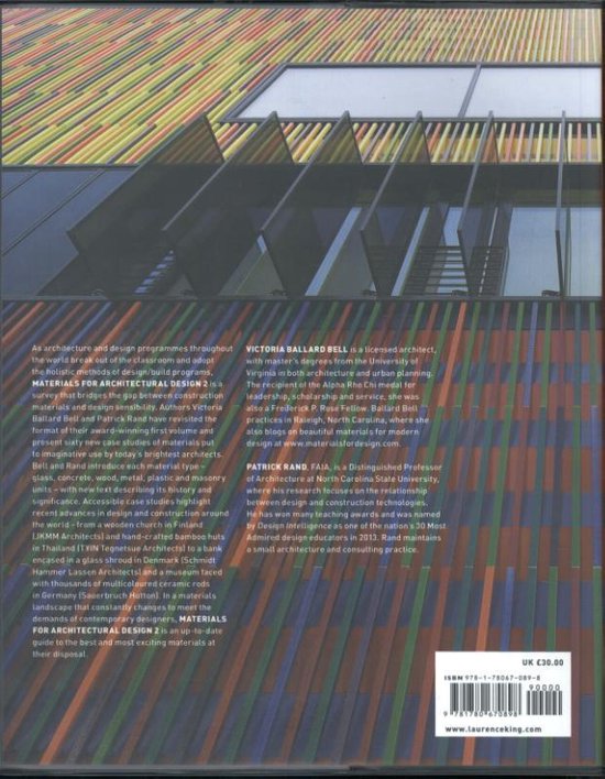 Materials for Architectural Design 2, Victoria Ballard Bell