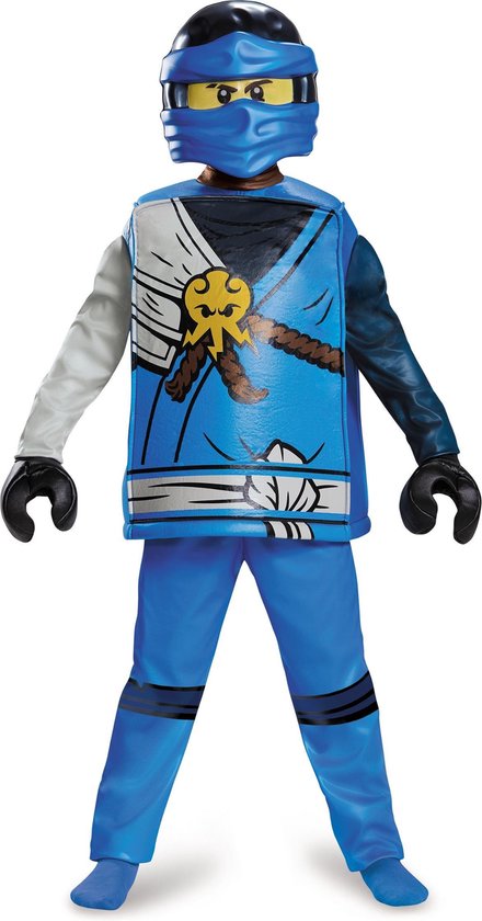 LEGO NINJAGO Jay deluxe kostuum voor kinderen - Verkleedkleding - Maat 110/122 - Disguise