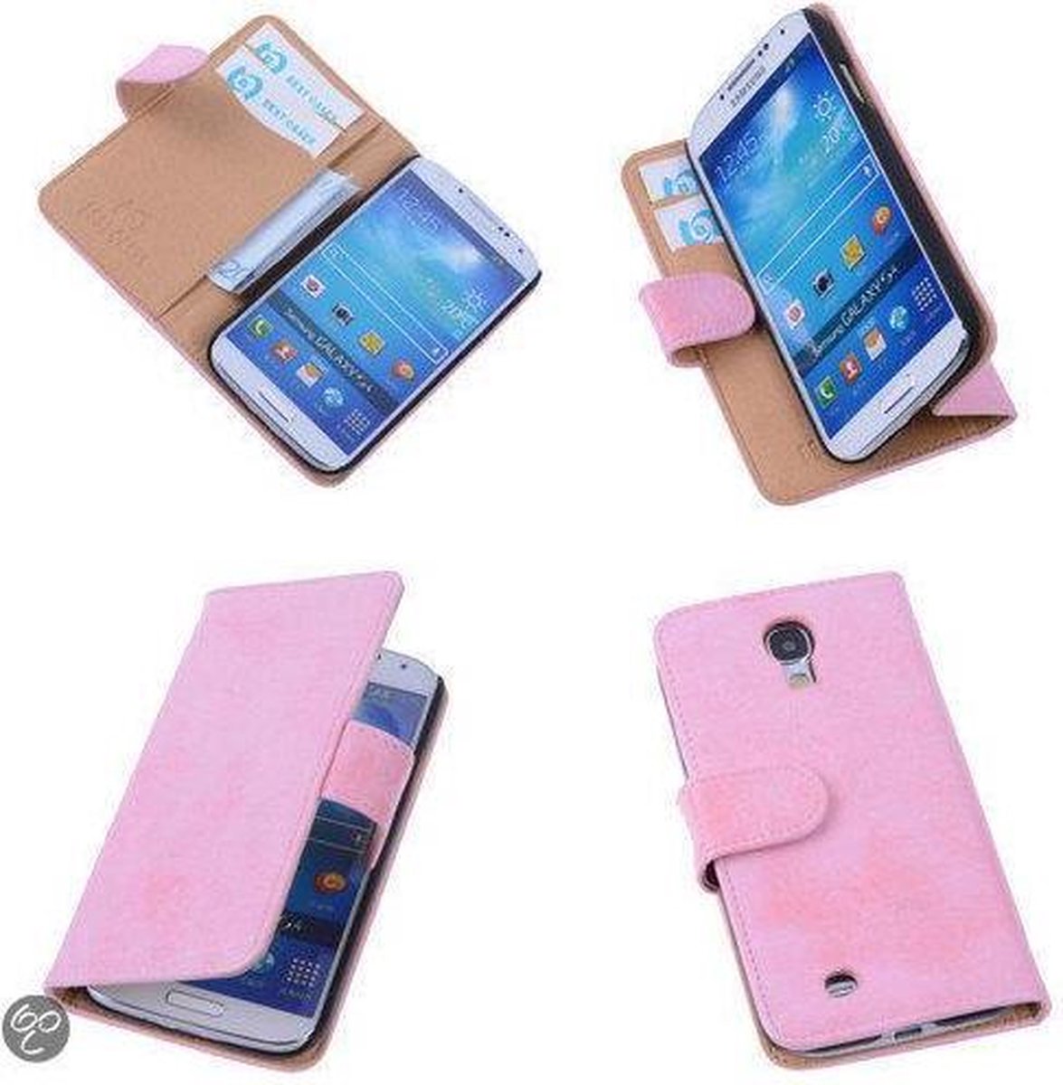 Bestcases Vintage Light Pink Book Cover Samsung Galaxy S4 i9500