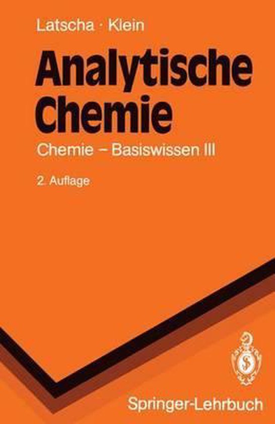 Analytische Chemie - cover