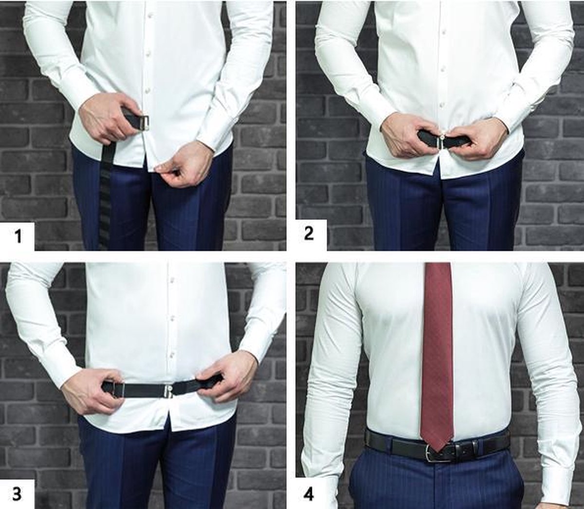 Shirt Stay Belt | Overhemd Bretels | Overhemd Riem | Shirt Tucker | Werk Kantoor | Onderkleding Riem | Kleding Accessoires | - Merkloos