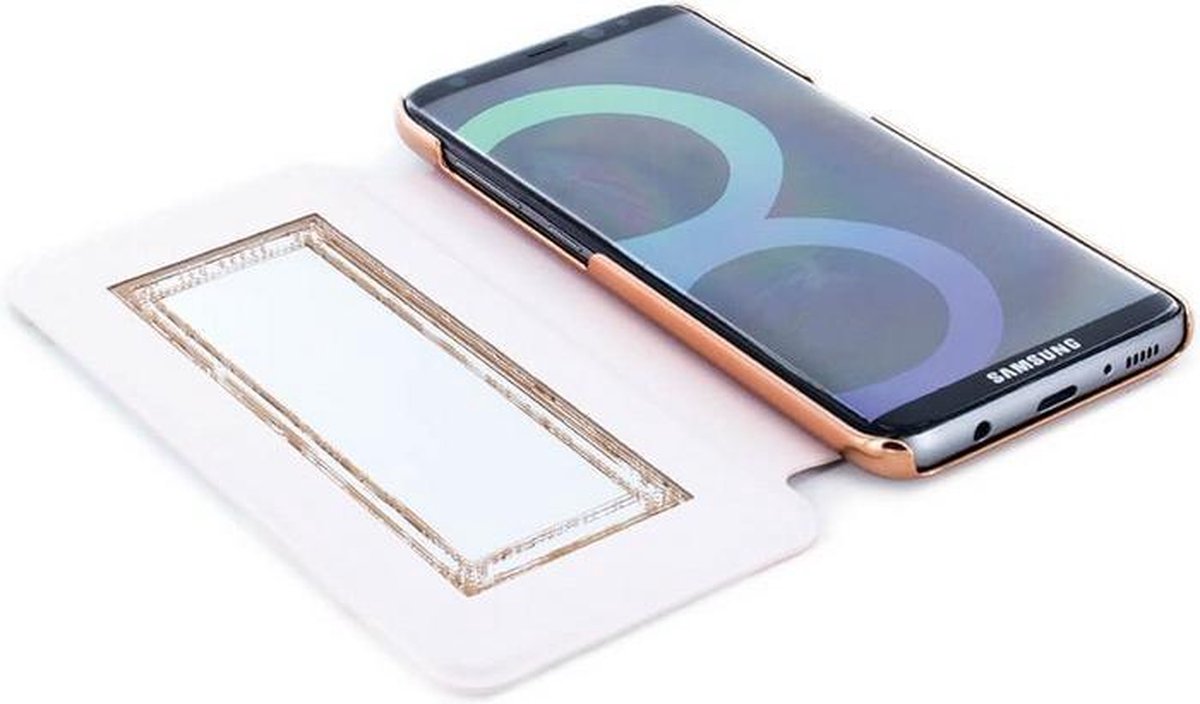 Blij deksel passie Ted Baker Knowane Mirror Book Case - Samsung Galaxy S8 - Roze | bol.com