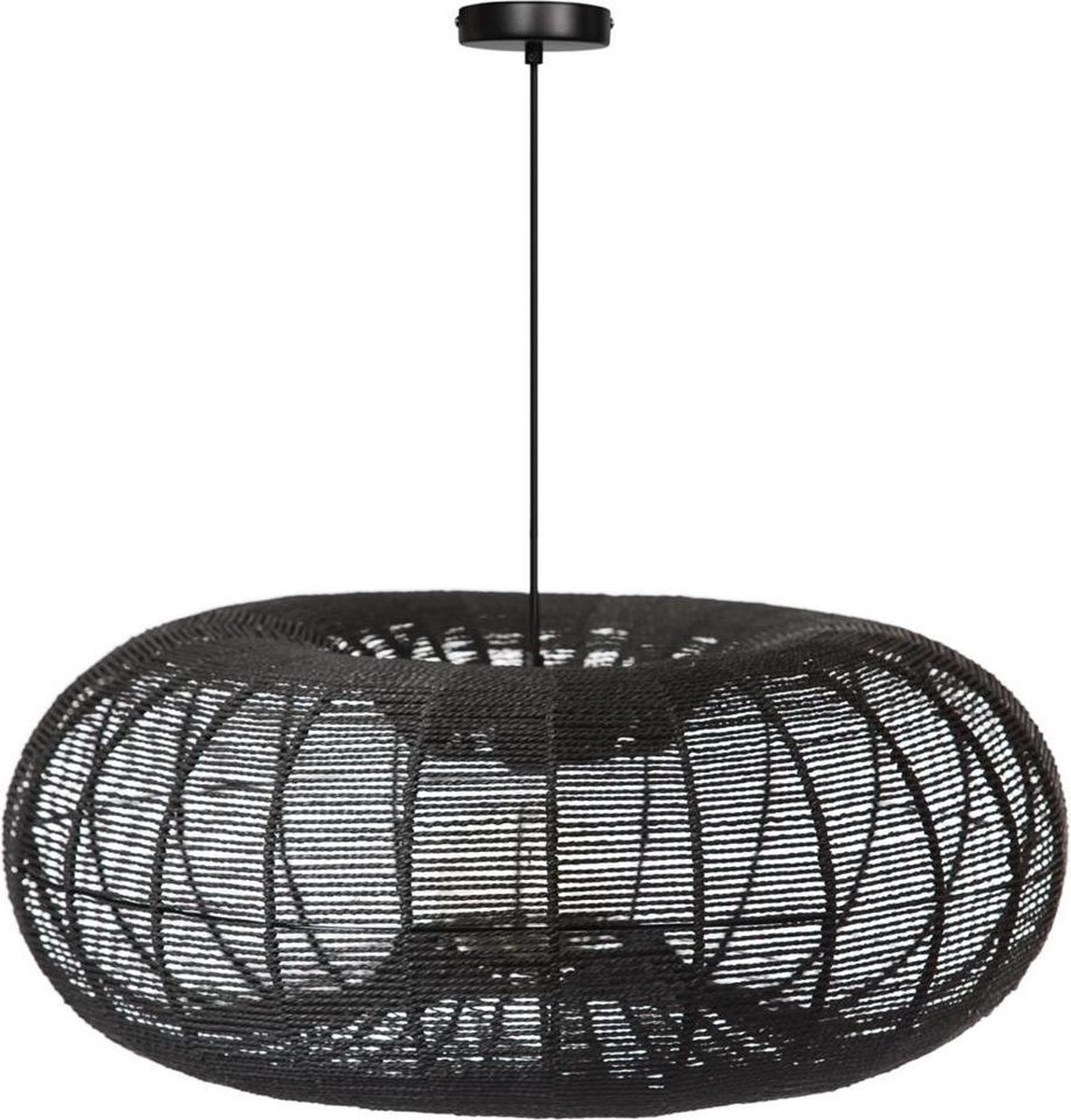 ETH - hanglamp - Cosmo Rope - zwart - Ø70cm