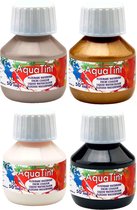 Aqua Tint - Aquarel Verf – 4 Kleuren – 4 x 50ml - Gebruiksklaar