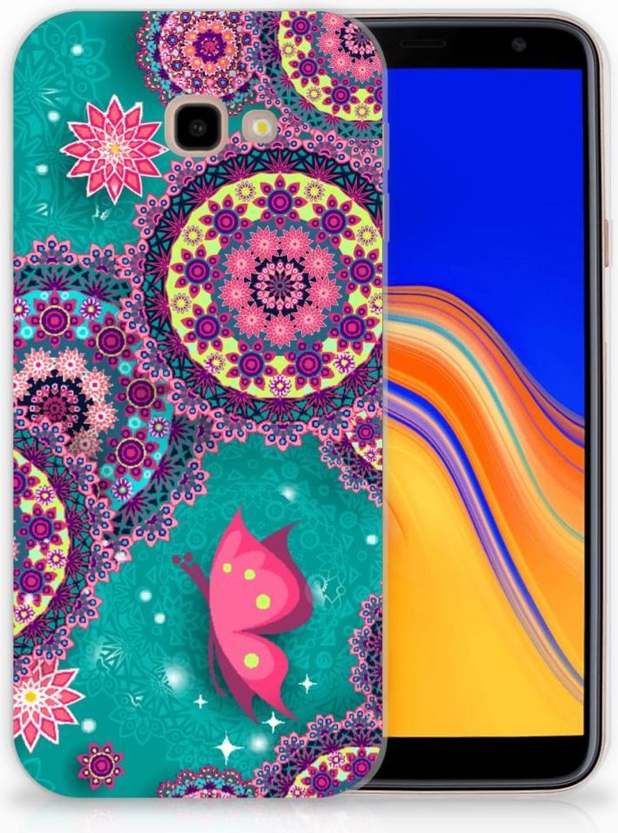 Samsung Galaxy J4 Plus (2018) Hoesje maken Cirkels en Vlinders