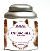 Churchill | Lapsang souchong | zwarte thee | losse thee | 100g | in theeblik