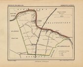 Historische kaart, plattegrond van gemeente Alphen in Zuid Holland uit 1867 door Kuyper van Kaartcadeau.com