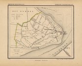 Historische kaart, plattegrond van gemeente Ooltgensplaat in Zuid Holland uit 1867 door Kuyper van Kaartcadeau.com