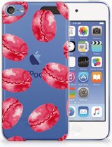 Geschikt voor iPod Touch 5 | 6 TPU Hoesje Design Pink Macarons