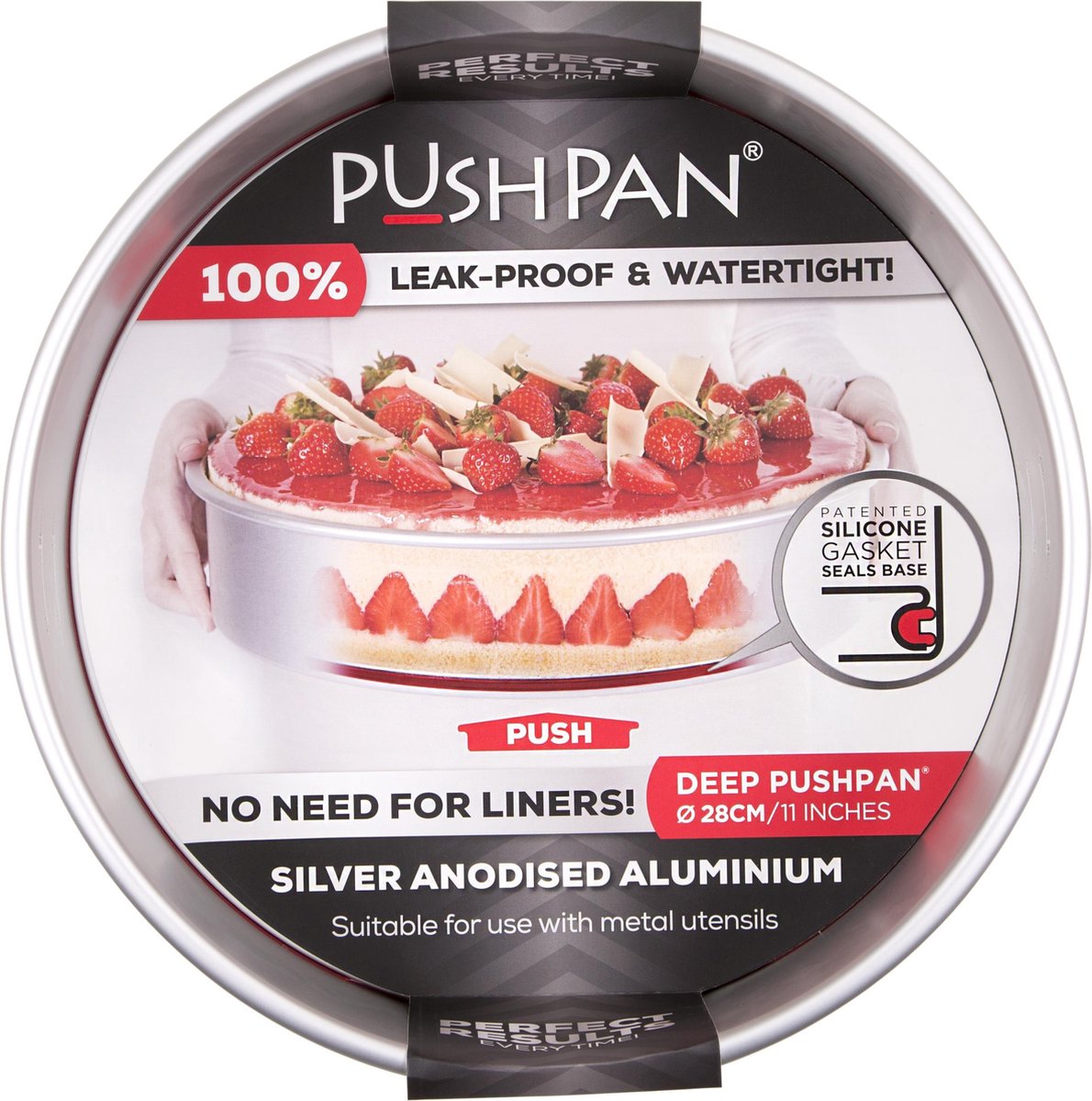 Wham PushPan Springvorm - Aluminium - Rond - Diep - 28 cm