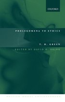 Boekomslag van 'Prolegomena to Ethics' door T.H. Green, bewerkt door David O. Brink. Met Oxford en British Moral Philosophers logo.