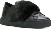 D.A.T.E. Gladleren Sneaker – Dames Schoen – Newman Double Strap – Zwart maat 39