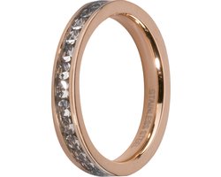 Melano friends Eva cz ring - Roségoudkleurig/ Crystal - Dames - Maat 52
