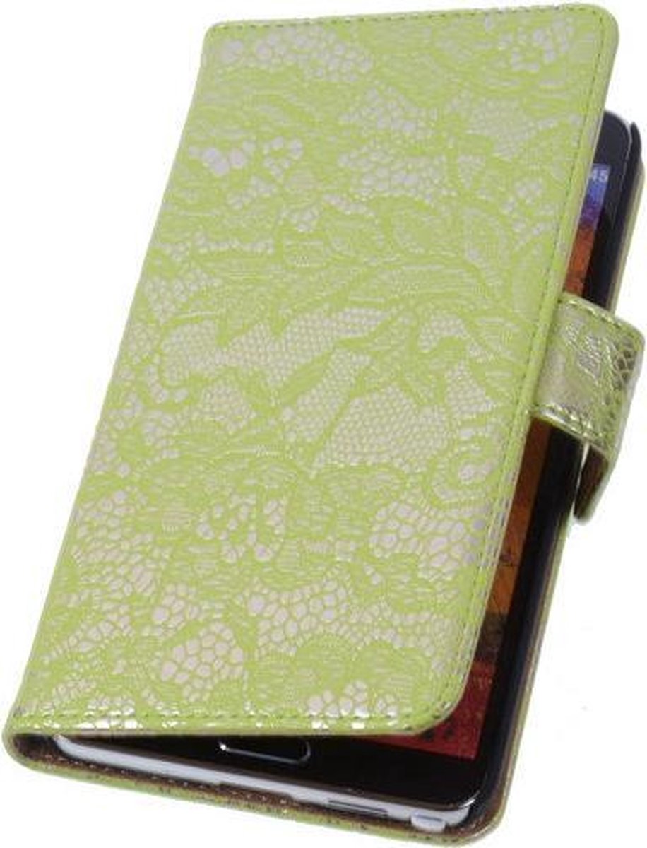 Lace Groen Samsung Galaxy Note 4 Book/Wallet Case/Cover Hoesje