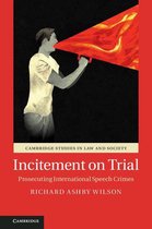 Cambridge Studies in Law and Society - Incitement on Trial