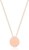 LGT Jewels Dames ketting Munt hanger Rose