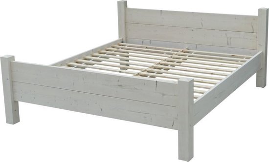 2-persoons bed Landelijk - Houten bed | bol.com