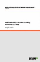 Enforcement issues of accounting principles in China