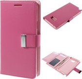 Mercury Rich Dairy wallet case hoesje Samsung Galaxy Edge Plus donker roze