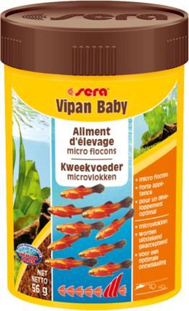 Serva Vipan baby 100ml microvlokken voor babyvissen