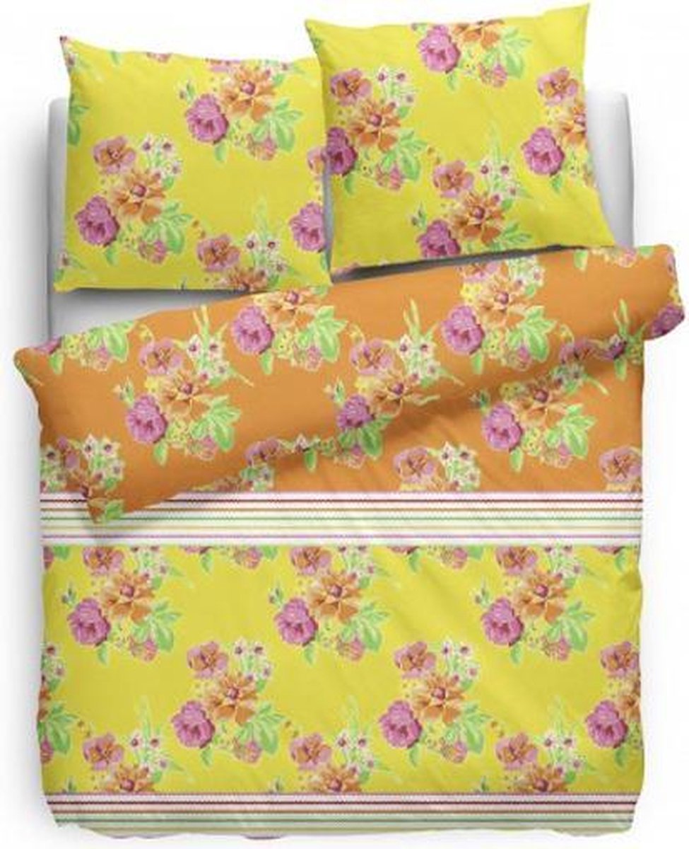 Covers & Co Meribelle Dekbedovertrek - Lits-jumeaux - 240x200/220 cm - Geel