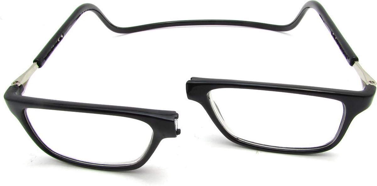 Magnetische leesbril - zwart - sterkte +1