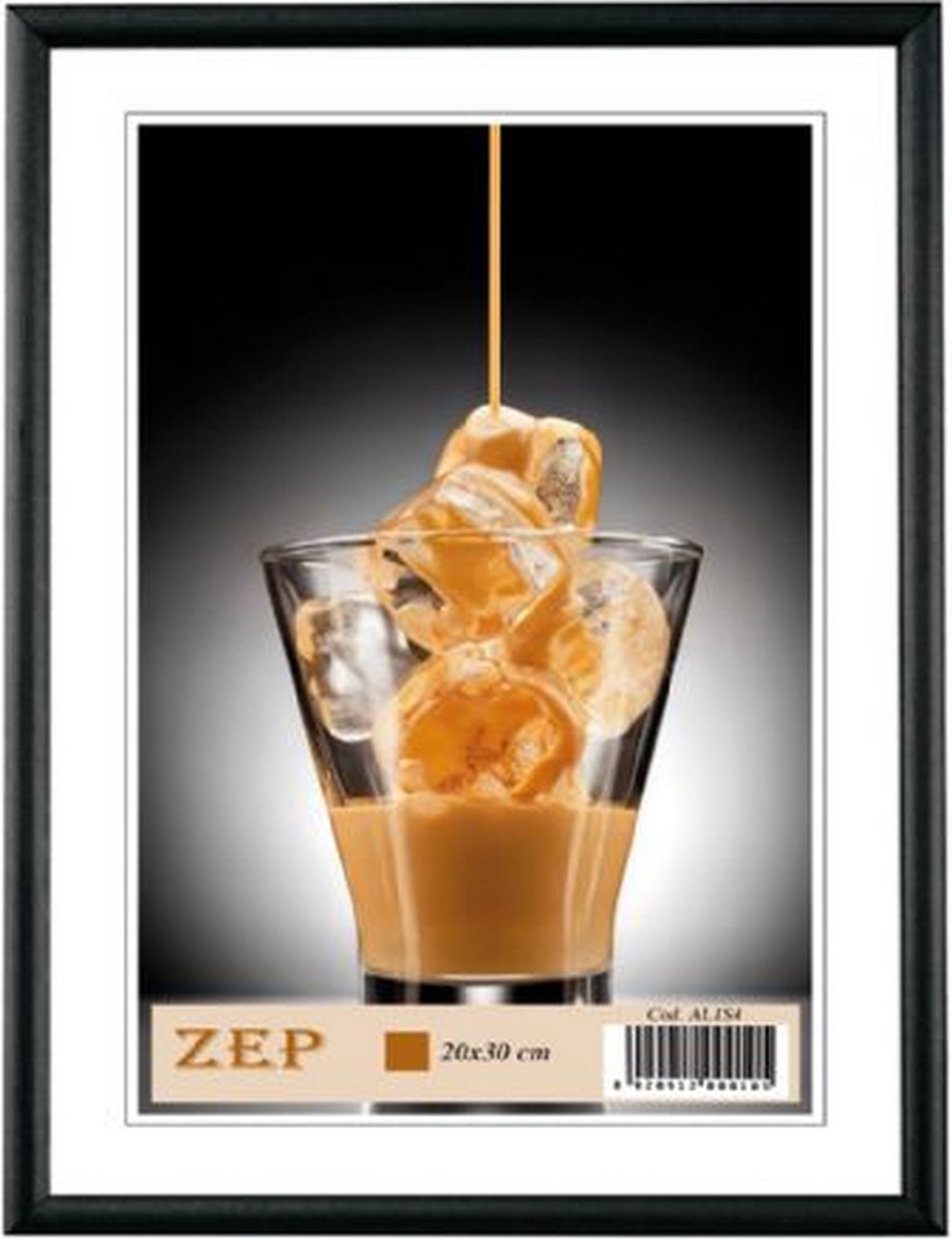 Zep Basic zwart 10x15 aluminium lijst AL1B1