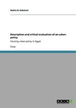 Description and critical evaluation of an urban policy