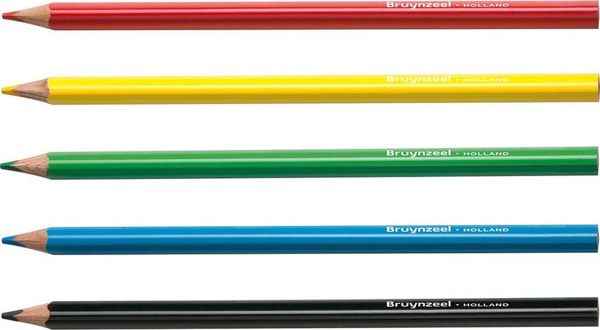 Kleurpotloden TRIPLE Bruynzeel 6 x 12 stuks LICHT BLAUW