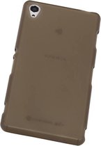 Sony Xperia Z3 - TPU Hoesje Transparant Grijs - Back Case Bumper Hoes Cover