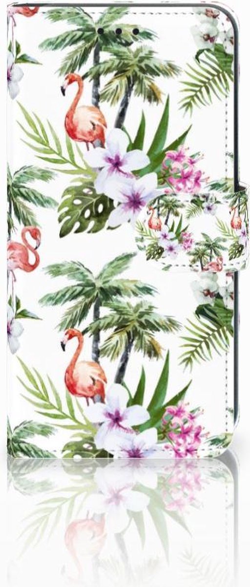 Xiaomi Mi A2 Lite Telefoonhoesje met Pasjes Flamingo Palms